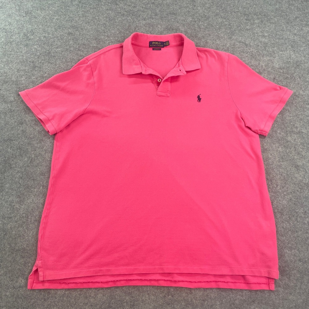 Polo Ralph Lauren Mens Shirt XL Pink Short Sleeve Classic Fit Prep Plaid - Picture 2 of 11